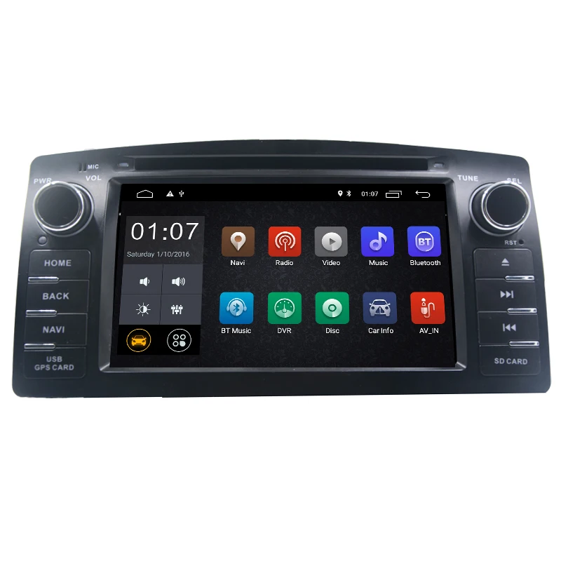Android 7 1 Автомобильный dvd плеер для Toyota Corolla E120 BYD F3 Стерео GPS магнитофон головное