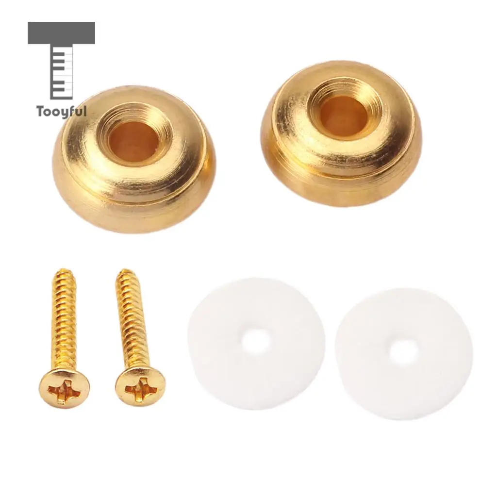 Tooyful Guitar Mushroom Head Strap Ukulele Buttons Mandolin Locks Buckle Parts