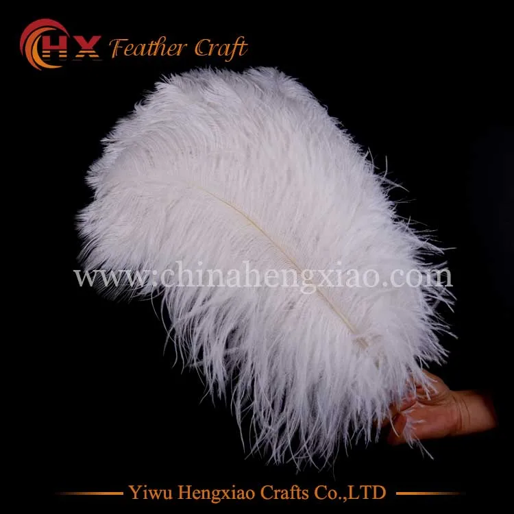 11 цветов 40~ 45 см(16~ 18 дюймов) натуральный большой черный фиолетовый синий белый Feathers перья для Свадебные украшения и вечерние - Цвет: white