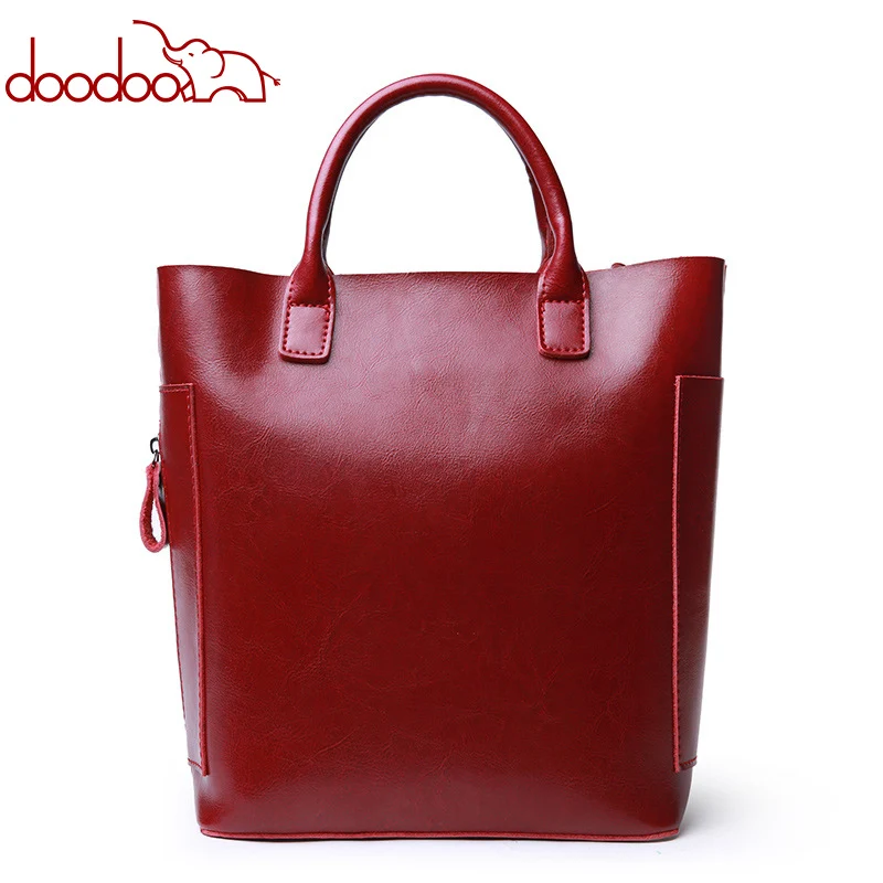 

Leather bucket bag 2018 new wild casual bag simple fashion single shoulder diagonal package leather portable ladies bag