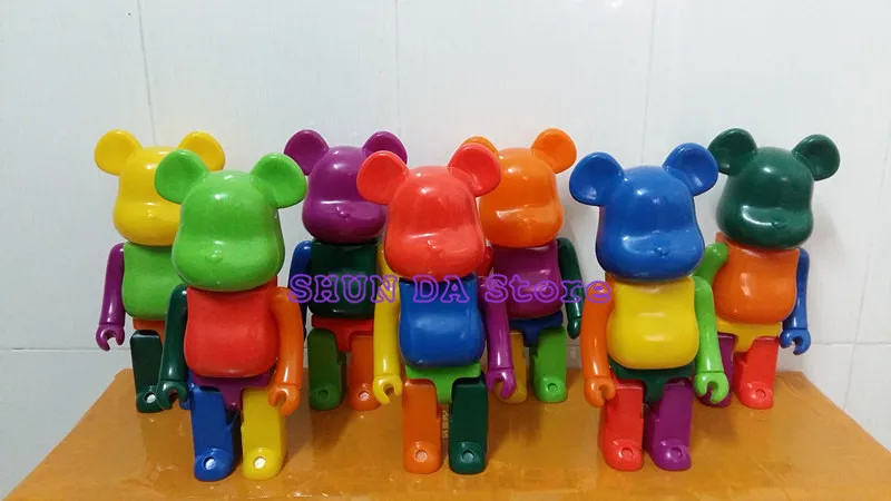 

2019 02 New 7 Style 400% Bearbrick Color bear hand model ornaments Give gifts toys for Children SD343