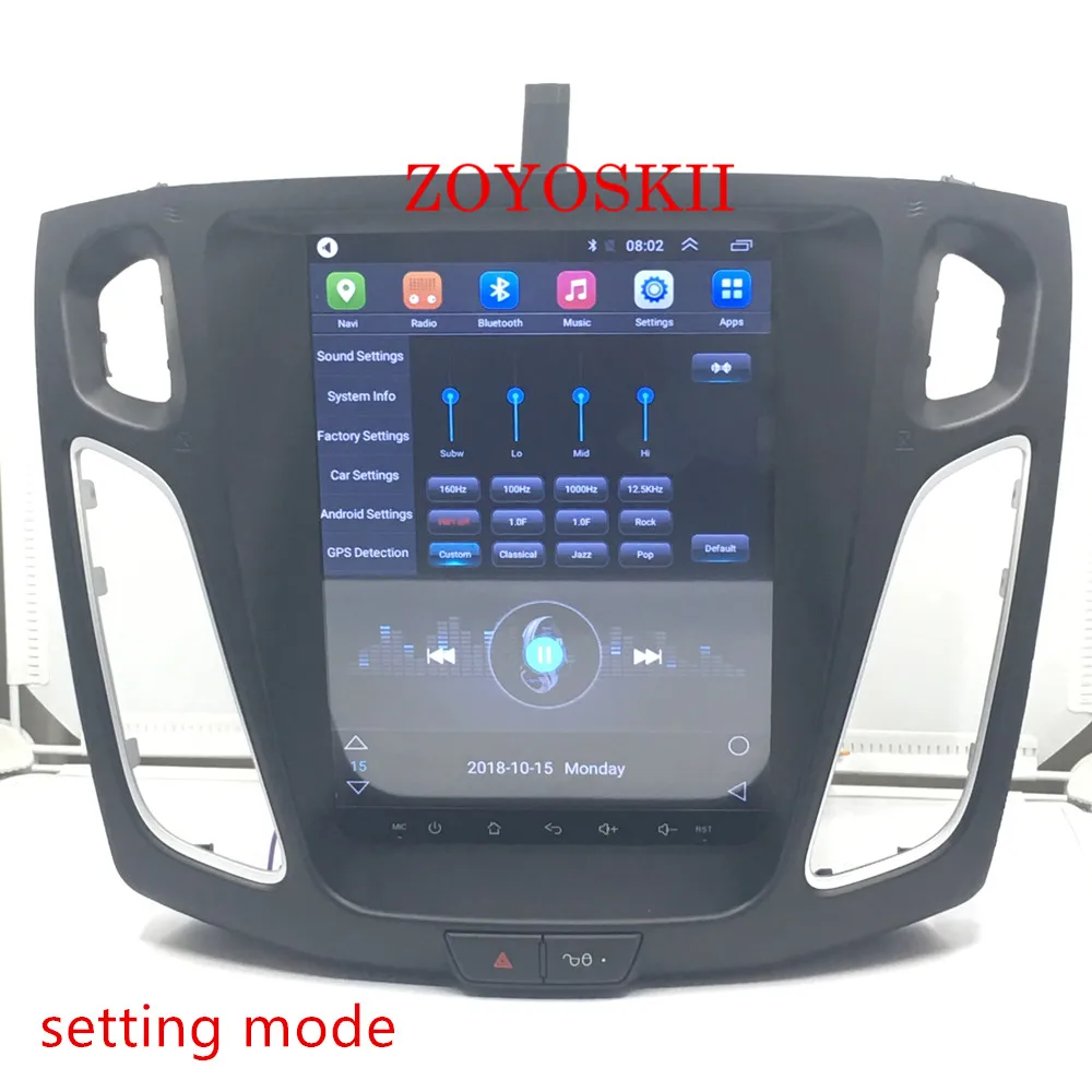 ZOYOSKII Android 10 дюймов автомобиля радио gps навигации bluetooth плеер для FORD Focus 2012