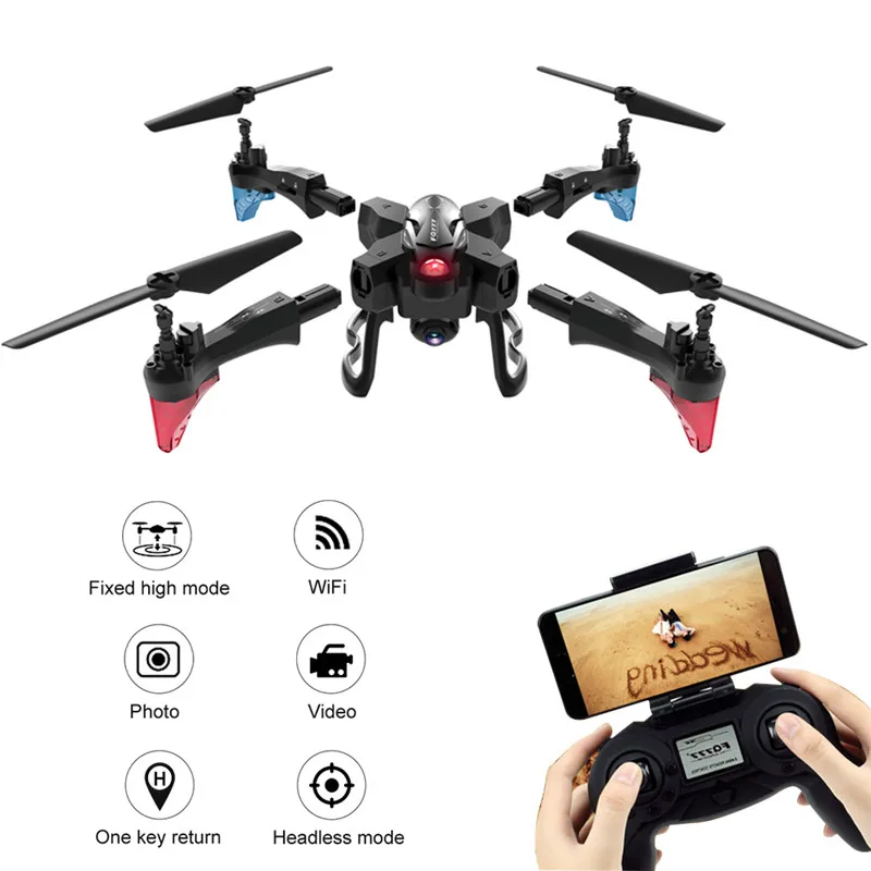 

FQ777 FQ20W 2.4G Wifi FPV 2.0MP Camera Detachable Arm Altitude Hold RC Quadcopter with Led light Wifi fpv function with camera