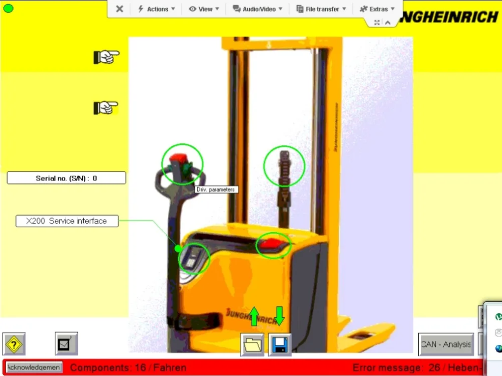 Диагностический комплект Jungheinrich (JUDIT 4 INCADO) [NEW]+ ET + SH JUDIT4 35|ПО| |