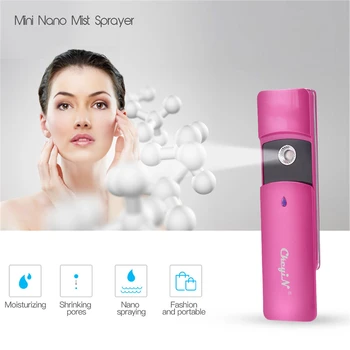 

Ultrasonic Nano Sprayer USB Rechargeable Facial Sprayer Atomization Facial Steamer Moisturizing Sprayer Water SPA Beauty Tool 31