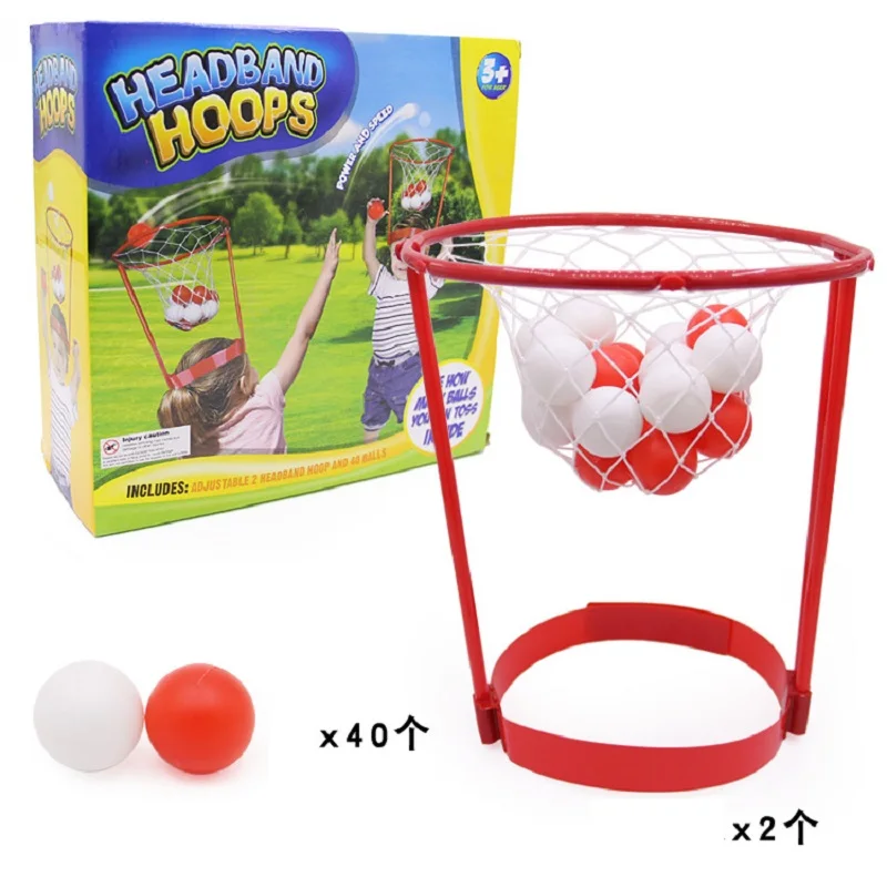 YARD 2pcs Basketball Head Hoop+40pcs Balls Game Shooting Ball Sport