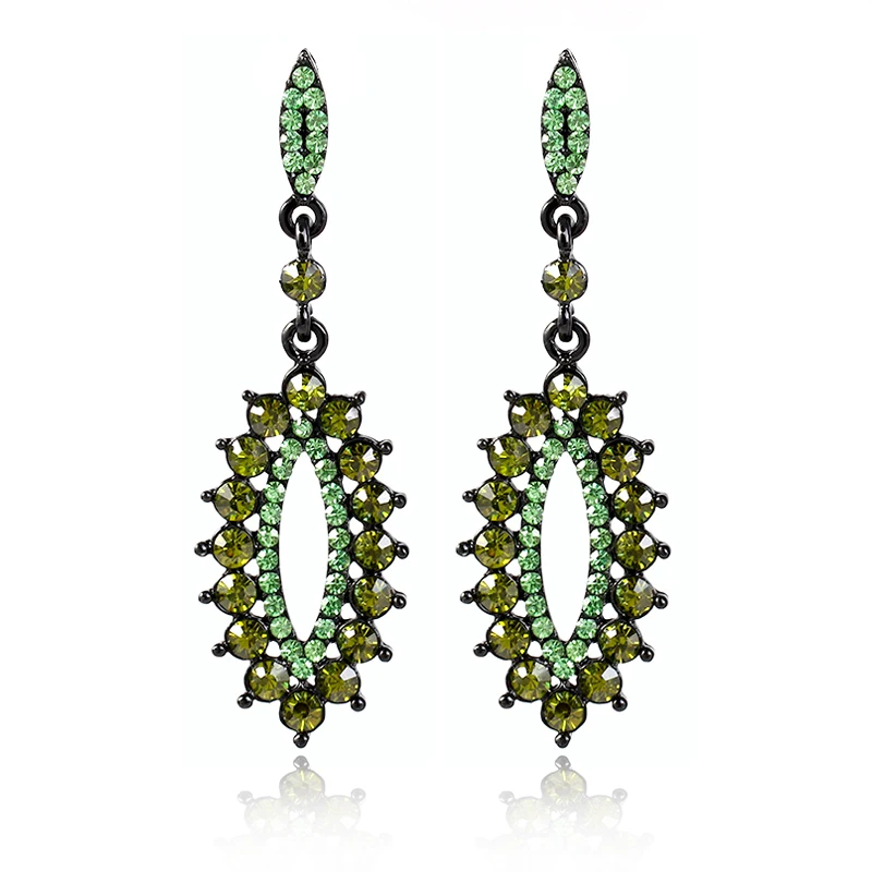 Свадебные украшения Дизайн вода Кристалл Rhinestone серьги Роскошные для Для женщин