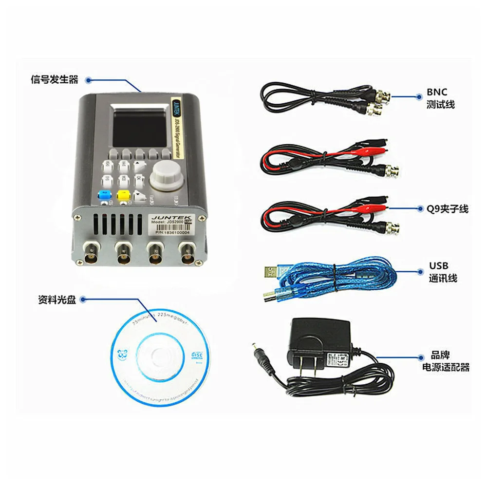 15-60 МГц частотомеры JDS2600 полный генератор сигналов с ЧПУ Двойные каналы DDS функция произвольной формы импульсного сигнала