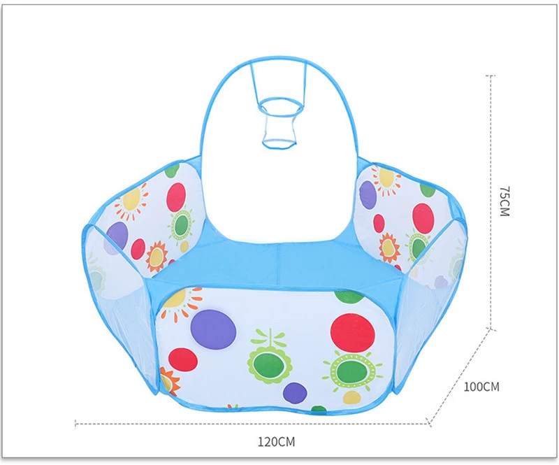 Детская портативная палатка, складывающаяся в помещении, синяя волна, морской шар, палатка, туннель, домашняя детская забор, метательный баскетбольный бассейн