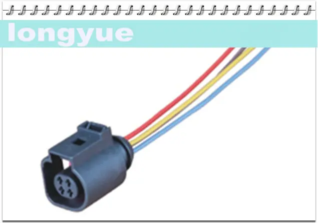 

longyue 10pcs 4 way 4B0973712 connector pitail case for VW and O2 sensor 4B0 973 712 6"