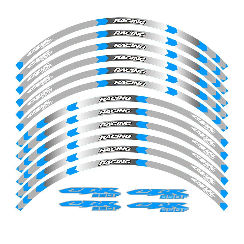 Для Honda CBR650F 12x Высокое качество подшипники мотоцикла колес отличительные светоотражающие наклейки обода в полоску CBR 650 F