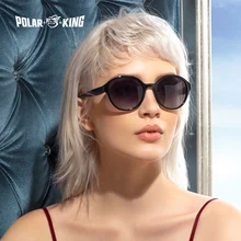 POLARKING Марка Дизайн Роскошные Солнечные Очки Женщин Старинные Женские Поляризованные Солнцезащитные Очки Круглая Рамка Оттенки Очки Feminino