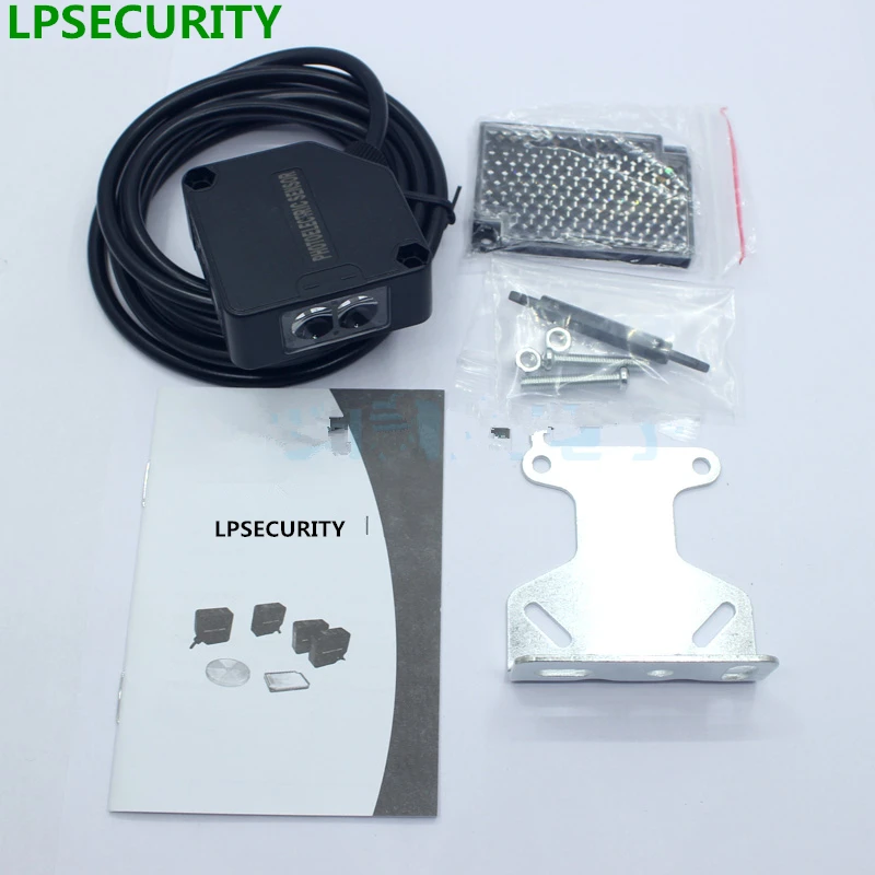 LPSECURITY 7 м 23ft Открыватель ворот Автоматический Дверной инфракрасный луч светоотражающий фотоэлемент для электрических ворот фотоэлектрический переключатель