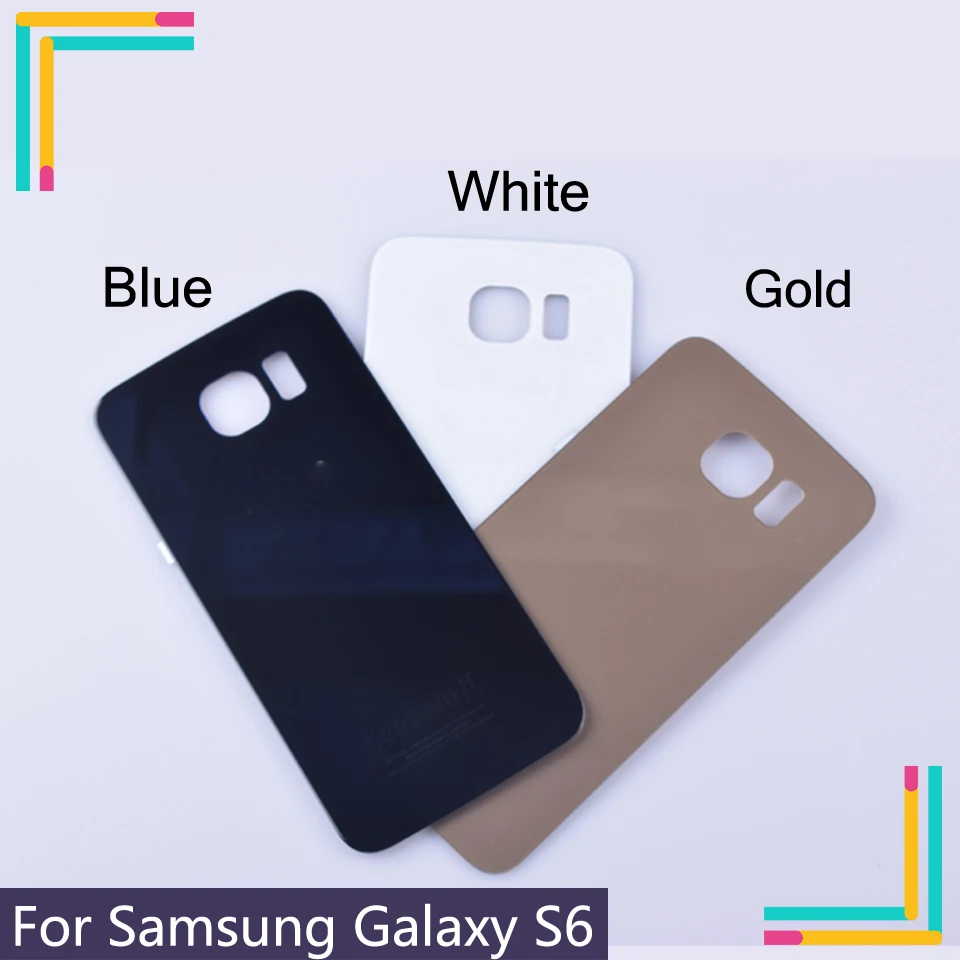 Высококачественная Новинка для Samsung Galaxy S6 S6edge Задняя стеклянная крышка