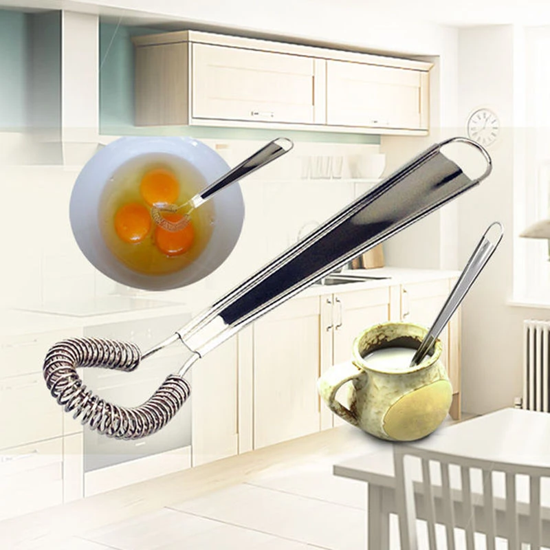 Stainless Steel Egg Beater Hand Blender Silver Wire Whisk Mixer 20cm/7.9'' For Baking Cooking Tools Kitchen Appliances