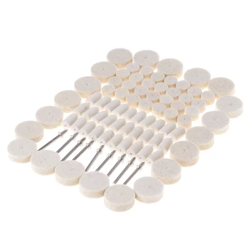 

88 Pcs Felt Polishing Pad & Polishing Wheel Point & Mandrel Kit For Dremel