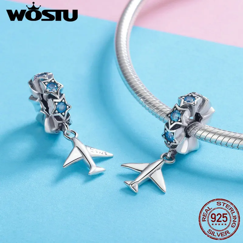 WOSTU высококачественные подвески из стерлингового серебра 925 пробы оригинальные