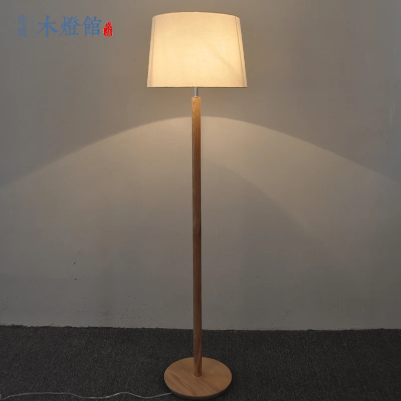 A1 Nordic eenvoudige massief houten voet staande lamp Japanse ... A1 Nordic eenvoudige massief houten voet staande lamp Japanse ...