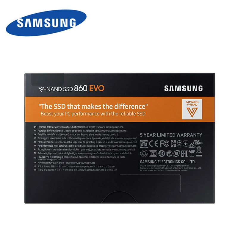 Твердотельный накопитель SAMSUNG SSD 860 EVO 500 Гб твердотельный диск Disco duro interno 250 ГБ/ТБ