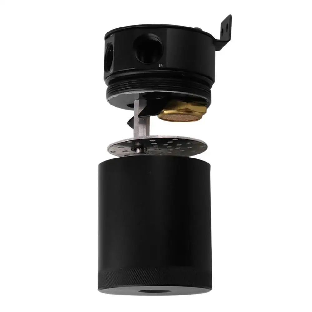

Baffled Oil Catch Can 2-Port 2-hole Ventilating Oil Can Waste Gas Waste Oil Recovery Pot Car Accessories