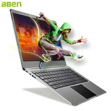 Bben N14W ноутбук 14,1 дюймов Win10 DDR3 4 Гб RAM+ 64G EMMC четырехъядерный процессор Intel Apollo Lake N3450 USB3.0 type-C для ноутбука портативного компьютера