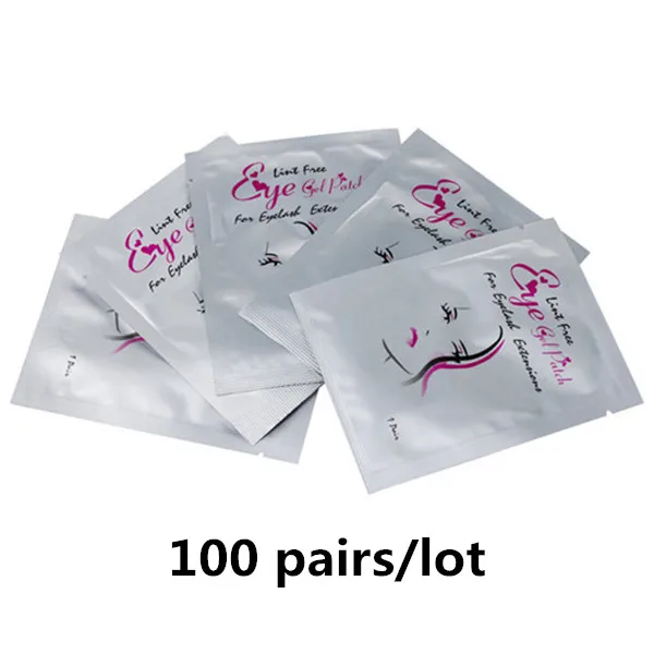 50/100 Pairs Eye Patch Lashes Extension Paper Patches Under Eye Pads Lash Extension Paper Patches Eye Tips Sticker Wraps Tools - Цвет: 100girl