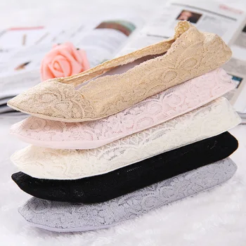 

Summer Harajuku Woman Stockings Style Lace Flower Short Stockings Kawaii Female Erotic Tights AnkleTulle transparent boat