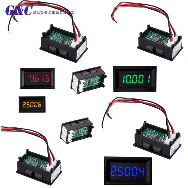 

DC 0-4.3000-33.000V Voltage Tester Meter digital voltmeter 5 bit high precision 0.36 inch