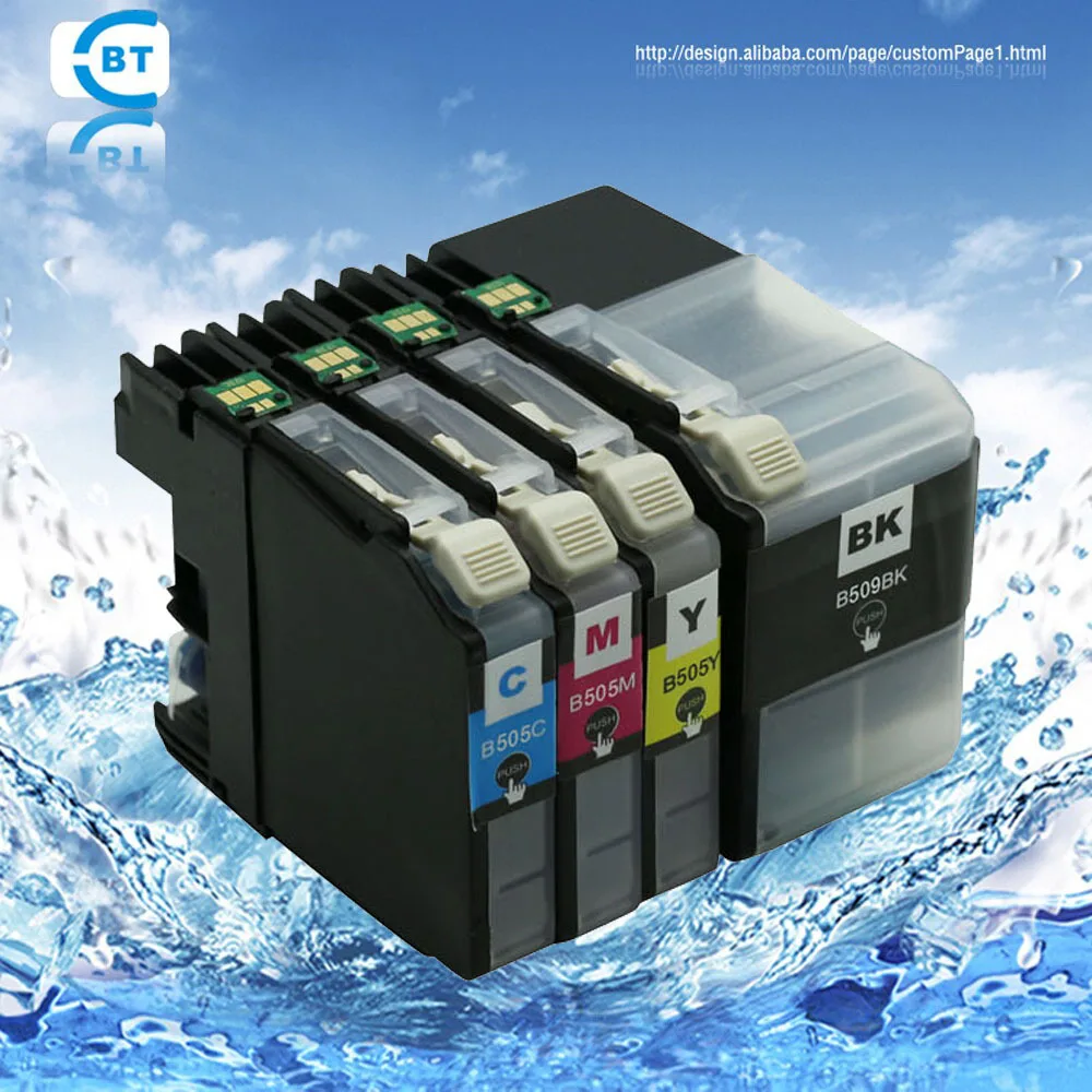 

4pcs Compatible LC509 LC505 ink cartridge for brother DCP-J100 DCP-J105 MFC-J200 printer