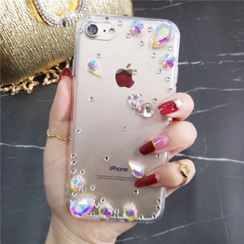 

XINGDUO Bling Rhinestone Crystal Diamond Soft Back Phone Jewelled Case Cover For Samsung S10 Lite S8 S9 S6edge Plus Note 9 8 5