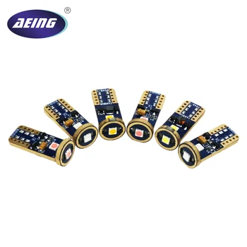 

AEING 8x T10 LED Bulb W5W 194 3030 Canbus Error Free/No Polarity 7 Colors Reading/Clearance Light/Vehicle Signal Lamp 12V/24V