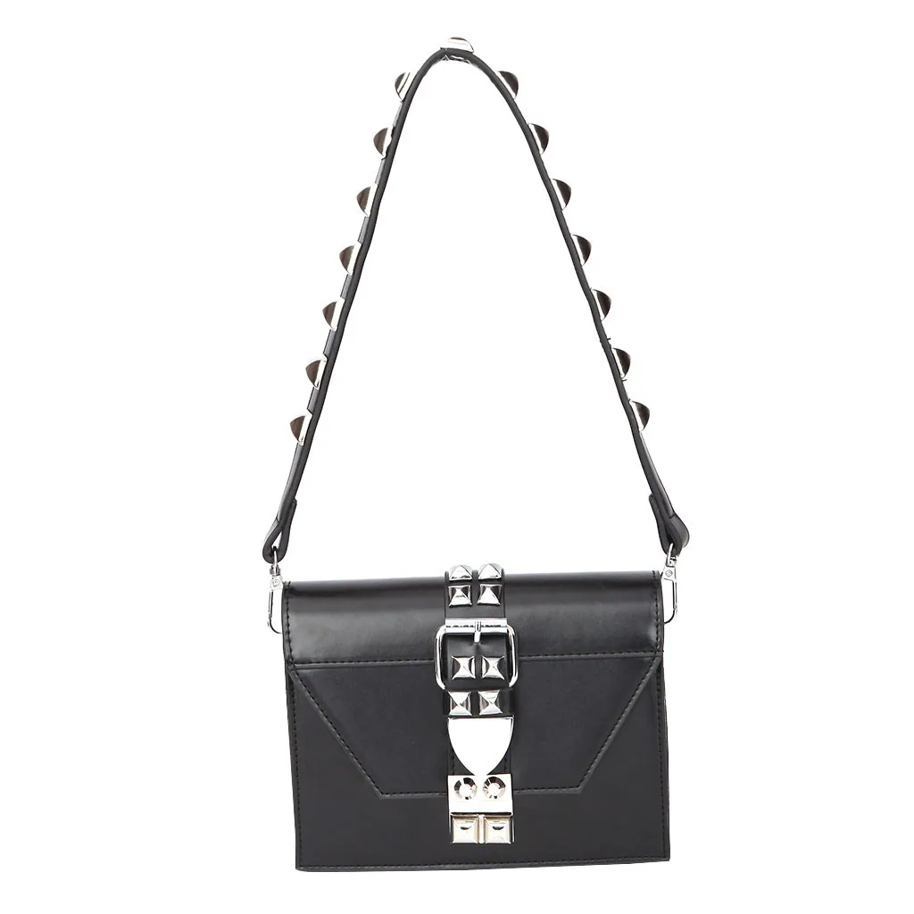 

Maison Fabre Women Shoulder Bags Fashion Female Messenger Bags Ladies Rivet Small Square Handbags PU leather Hasp crossbody bags