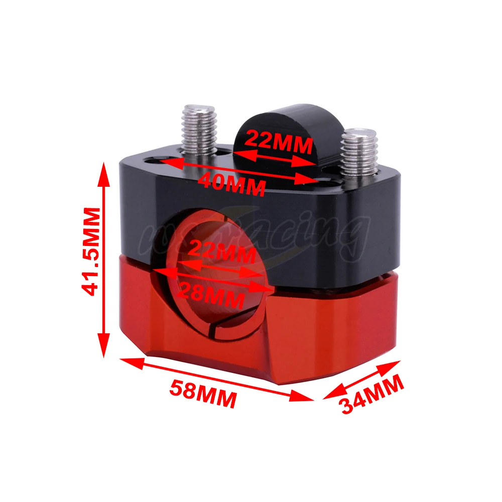 CNC 22 мм 28 универсальный зажим для мотоциклов Руль управления для мотоциклов стояк ручка жир бар крепление KTM Honda Yamaha Kawasaki Suzuki Грязь велосипед ямы