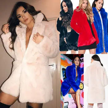 

Women Long Coats Jacket Coat Warm Open Front Outwear Winter Sweater Ladies Cardigan Plush Coat Sweaters