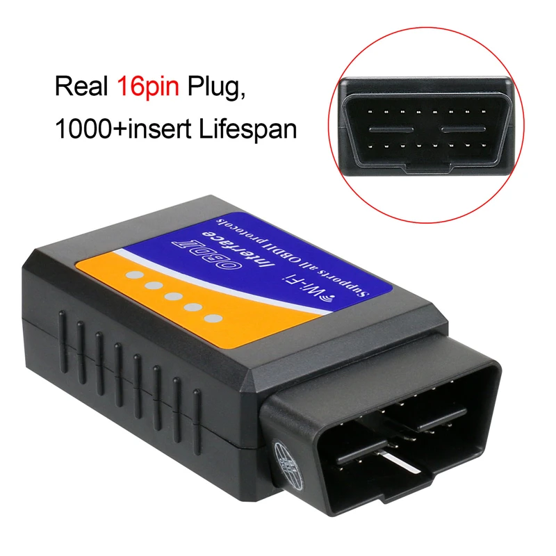 ELM327 OBD2 V1.5 Wi-Fi 16 Pin eml 327 сканер инструмент диагностики товара читателей сканирования инструменты автоматического pic18f25k80 поддерживает