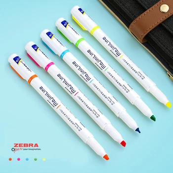 

Zebra WKS22 MojiniLine Highlighter Marker Fluorescent pen Writing Is Not Blooming School Office Supply Kawaii