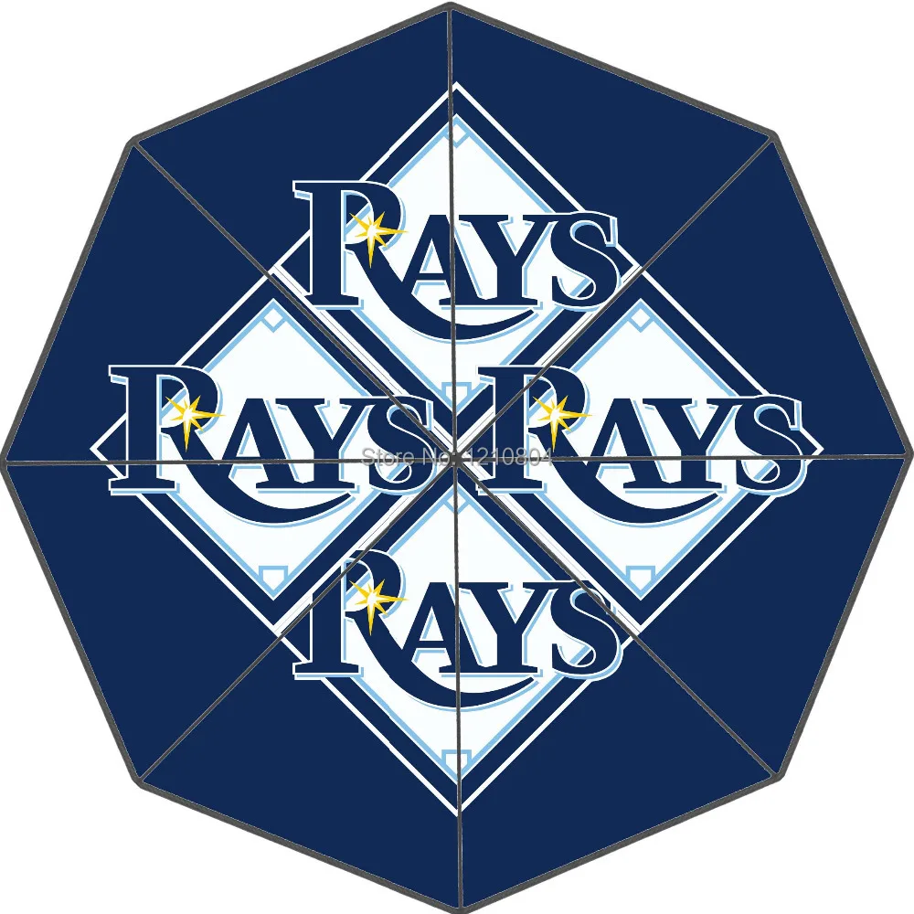Custom MLB Team Tampa Bay Devil Rays Portable Fashion Foldable Umbrella