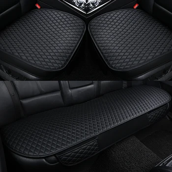 

3PCS/Set Universal Leather Car Seat Cover 4Colors (2PCS Front Cover+ Cover+ 1PC Back Long cover ) four seasons slip-resistant