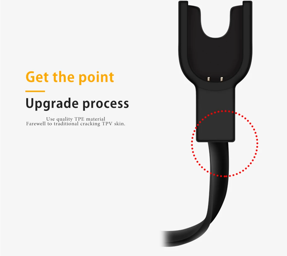 

USB Charging Cable Adapter for Xiaomi MiBand 2 Fitness Tracker Smart Bracelet 1PC For Xiaomi Mi Band 2 Charger Cord Replacement