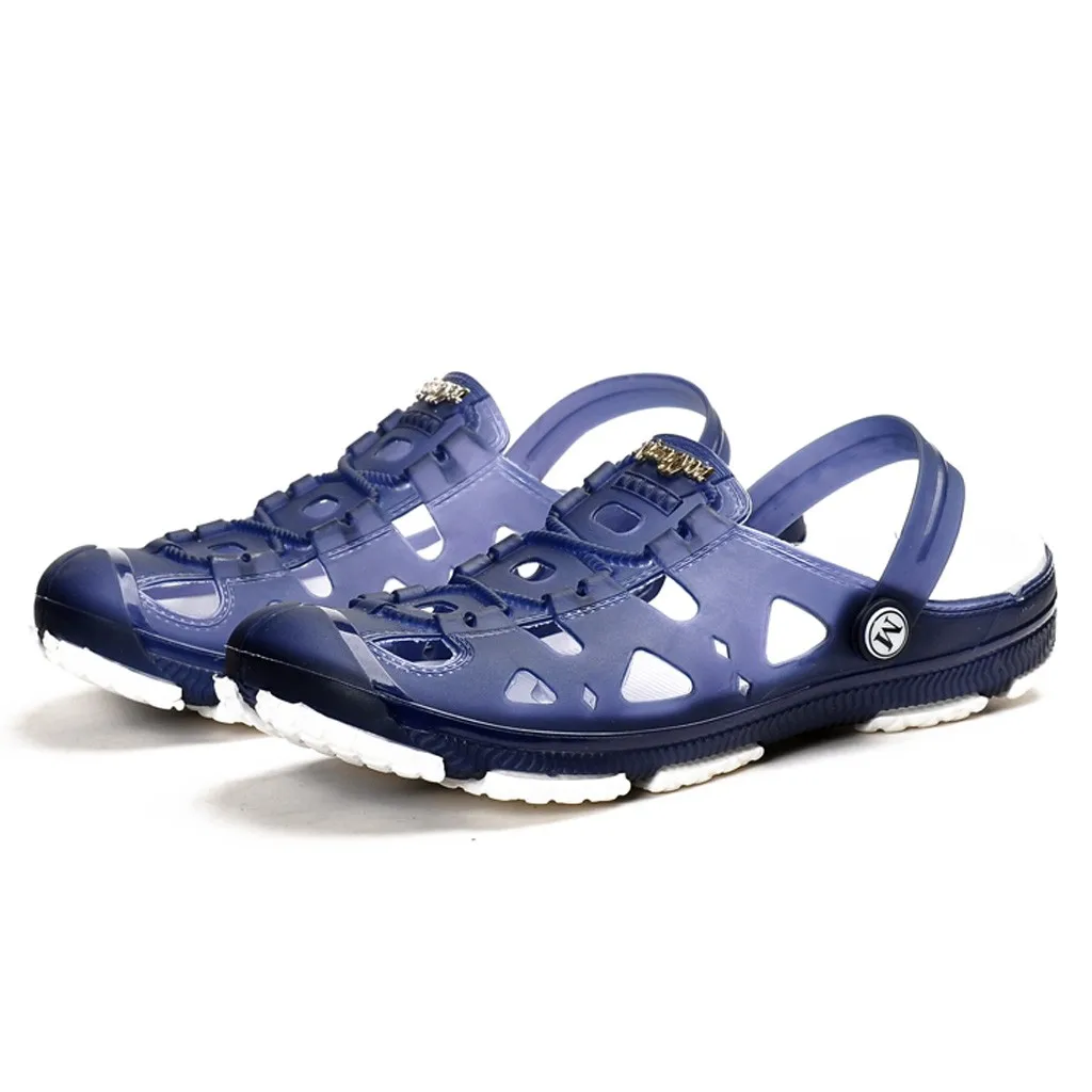 

SAGACE Men's Slipper summer men shoes Breathable Walking Beach Sports Slippers Outdoor men\x27s shoes Casual Non-Slip 19Apl23
