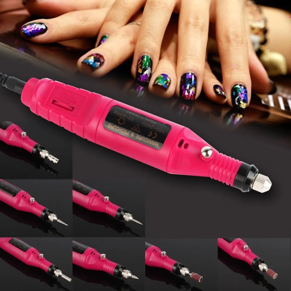 20000 RPM Nail Drill Manicure File Bit Acrylic Machine Maniure and Pedicure for Gel Polish Tools | Красота и здоровье