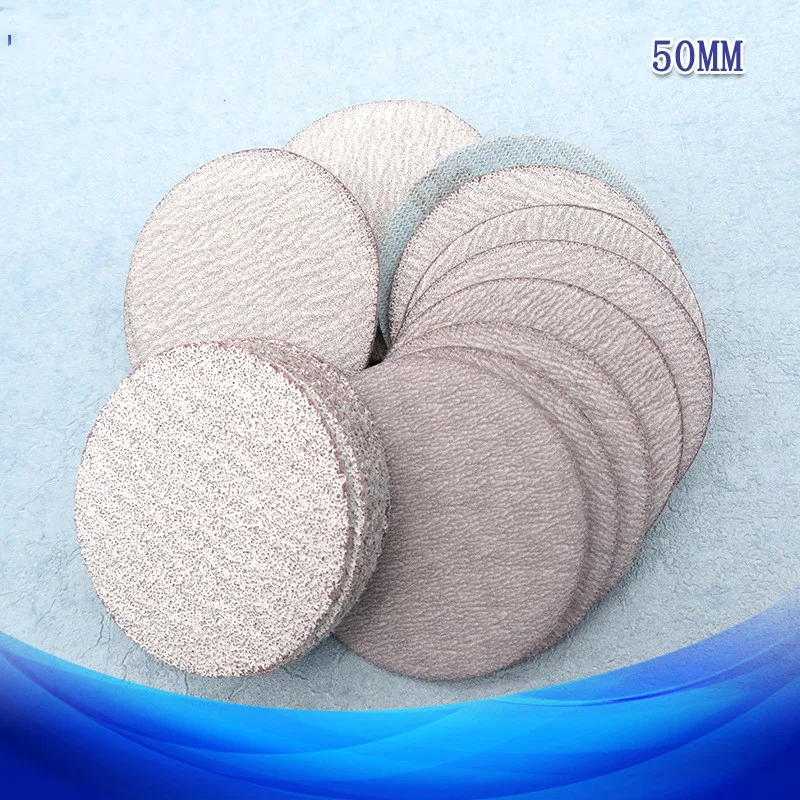

30PCS 2 Inch(50mm) Aluminum Oxide Hook&ampLoop White Dry Sanding Discs for Woodworking Rotary Power Tools Polishing Accessories