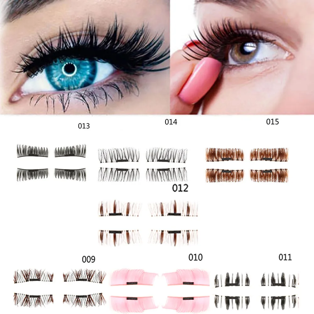 

1 Pair 3D Mink Lashes Magnetic Eyelashes False Lashes Reusable Fake Eyelashes Magnet Eye Lashes maquiagem profissional completa