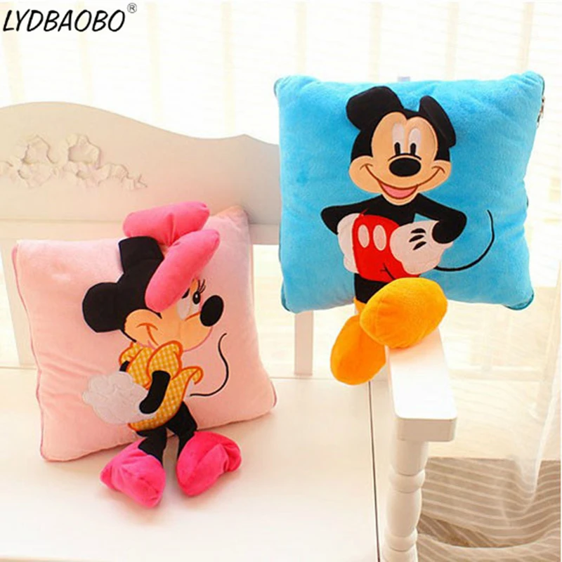 GGS-35cm-Creative-3D-Mickey-Minnie-Mouse-Plush-Pillow-Kawaii-Mickey-and-Minnie-Plush-Toys-Kids