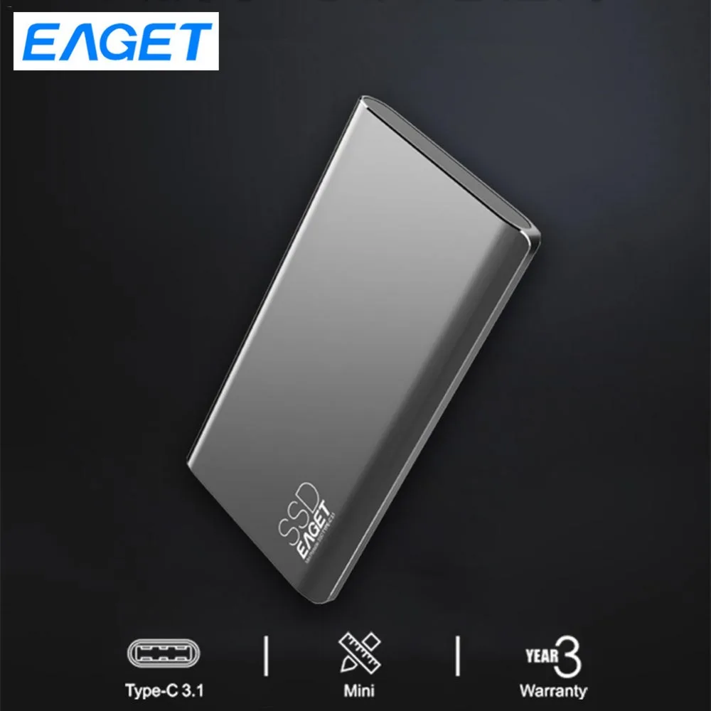 

Eaget External Solid State Drive 512GB 1.8" Portable SSD Type-C USB 3.1 external ssd 1TB Mobile Solid State Drive High Speed