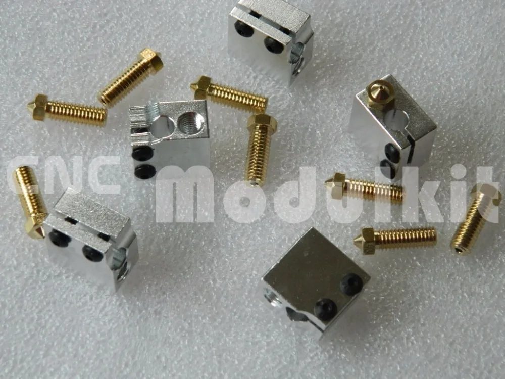 

3D Printer Parts E3D Extra Volcano MK8 Hot End Extruder Pack 3D Printer Filament 1.75 / 3mm Heater Block + Nozzle CNC Modulkit