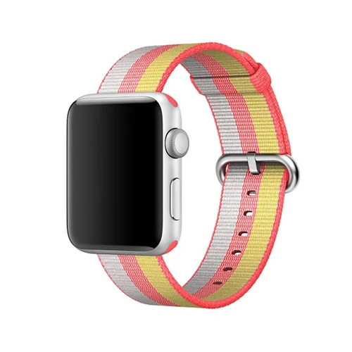Тканый нейлоновый ремешок для apple watch, ремешок 42 мм, 38 мм, версия apple watch 4 5 44 мм 40 мм наручных часов iwatch, в едином положении во время занятий легкой атлетикой, 5/4/3/2/1 Спортивный wristbelt аксессуары - Цвет ремешка: 17