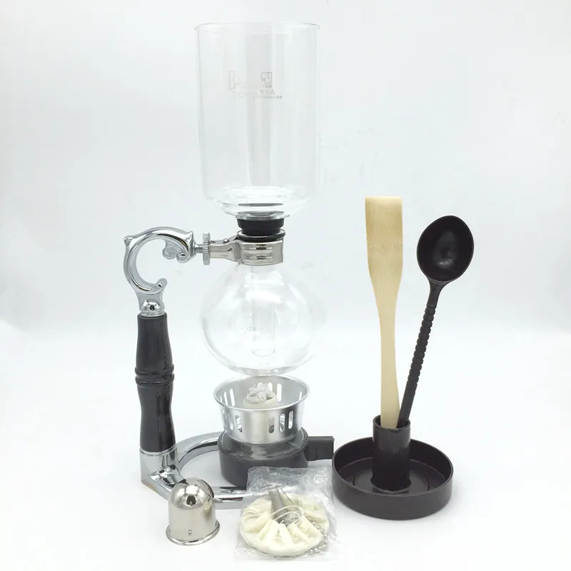 5 cups siphon coffee maker high quality glass syphon strainer coffee pot Siphon pot filter coffee