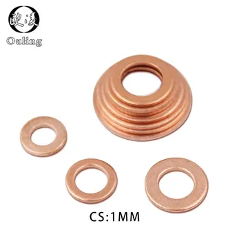 

20Pcs DIN7603 M5 M6 M8 M10 M12 M14 M16 T3 O Ring Gasket Sealing Ring Copper Washer For Boat Crush Washer Flat Seal Ring Fitting