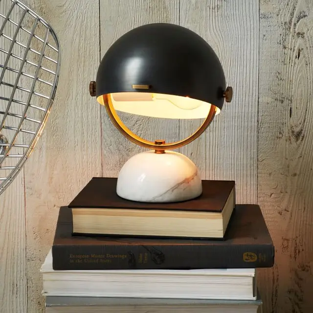 Simple Modern Marble Table Lamp Black Creative Designer Bedroom Simple Modern Marble Table Lamp Black Creative Designer Bedroom Bedside Small Desk